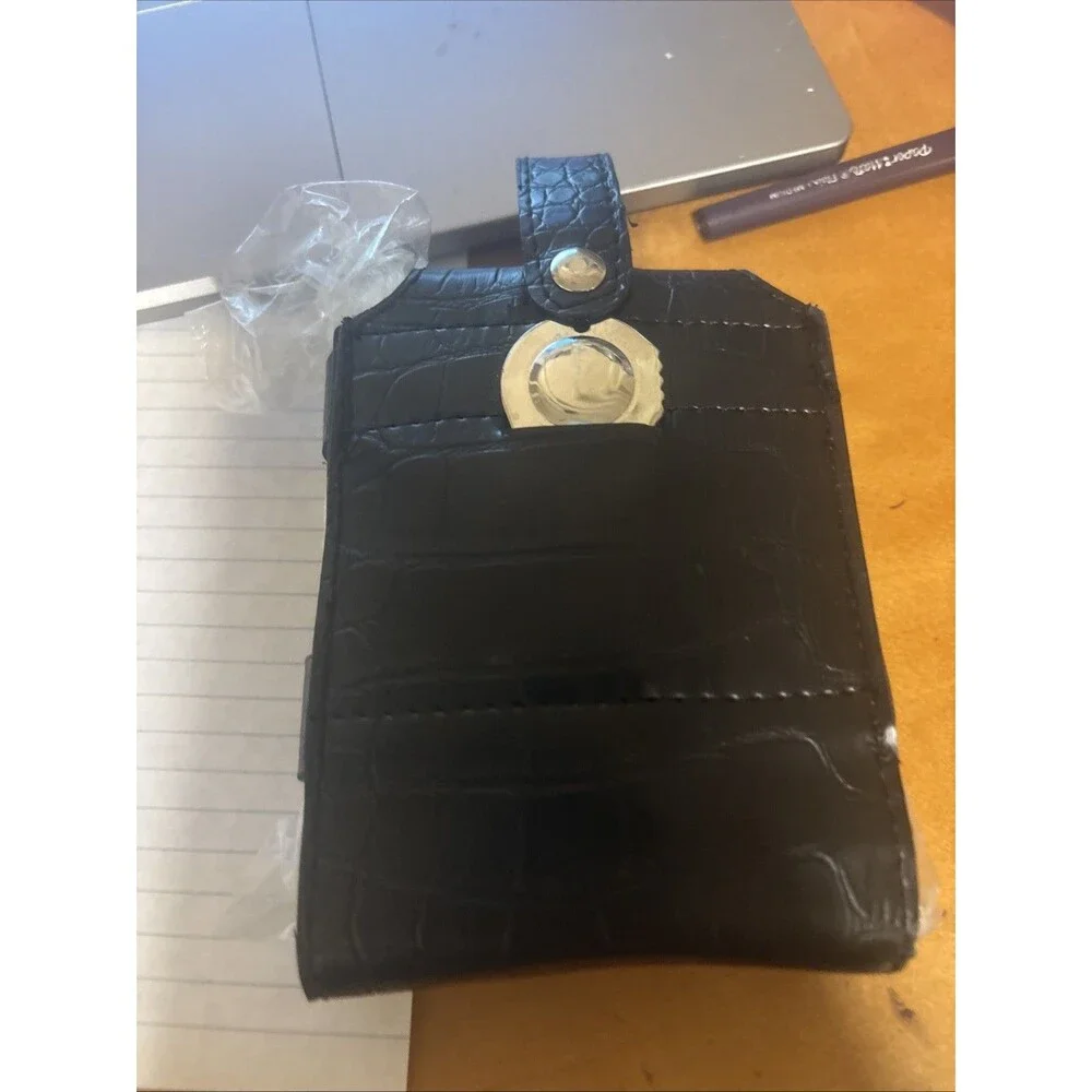 Brouk & Co. Teed Up Flask Kit Black Vegan Leather Case $85 Retail Read